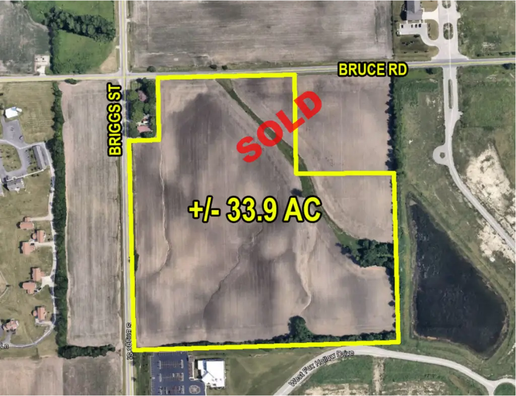 SOLD - 33.9 AC SEC of Briggs & Bruce Rds.