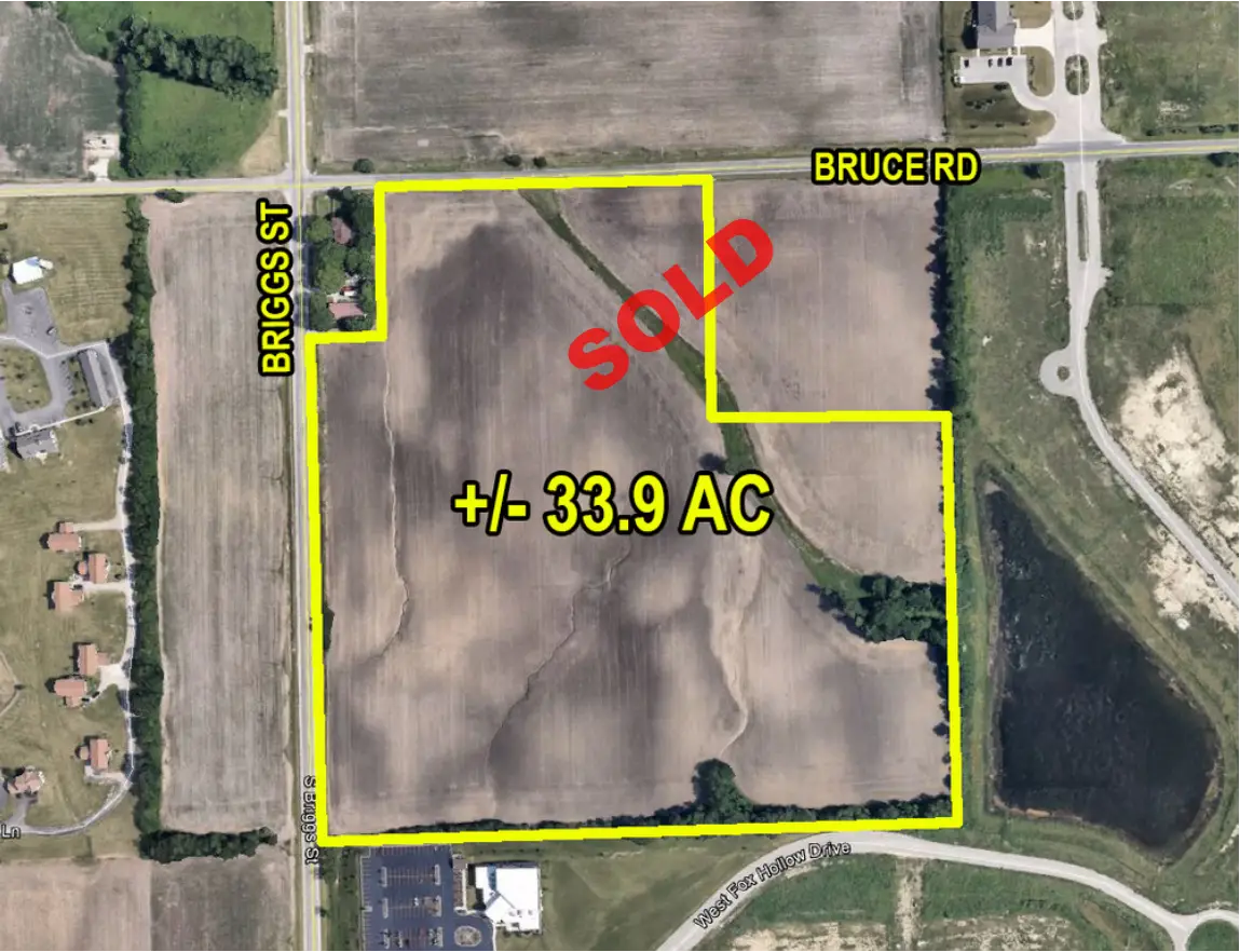 SOLD - 33.9 AC SEC of Briggs & Bruce Rds.